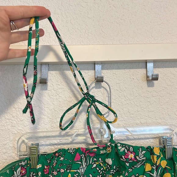 Anthropologie New With Tags Strapless Neck-tie Floral Top - Picture 3 of 9